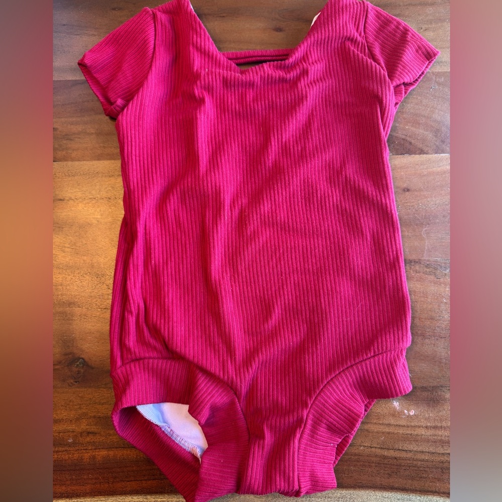 Busy Bod Leo red leotard size 5
